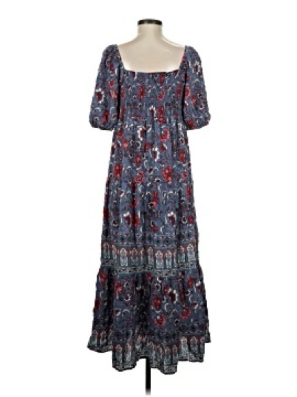 Knox Rose Navy Maxi Dress with Red Floral Print